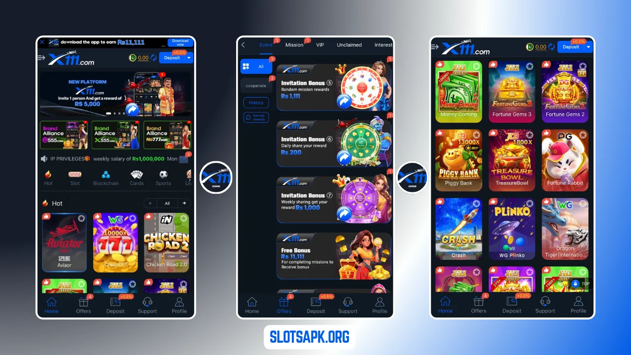 Features Of X111 Game